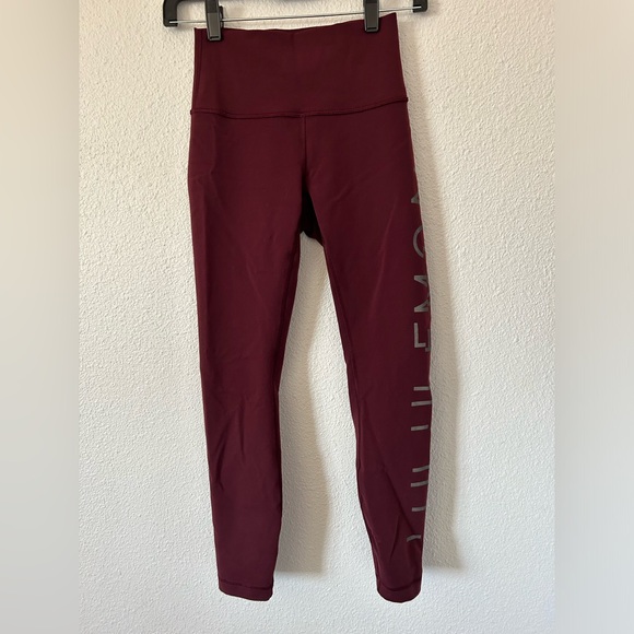 Lululemon Wunder Under High-Rise Tight 25" *Lunar New Year Garnet  Sz 4 - Picture 7 of 9